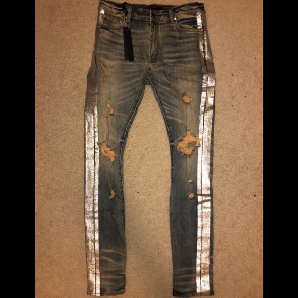 amiri broken track jeans
